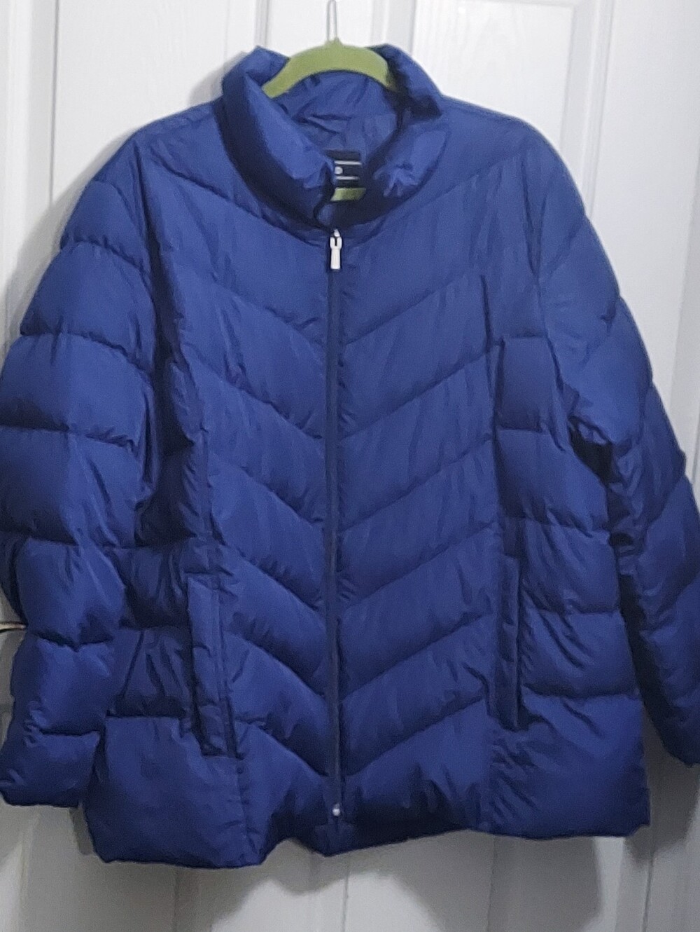 Lands End Royal Blue Puffer Jacket